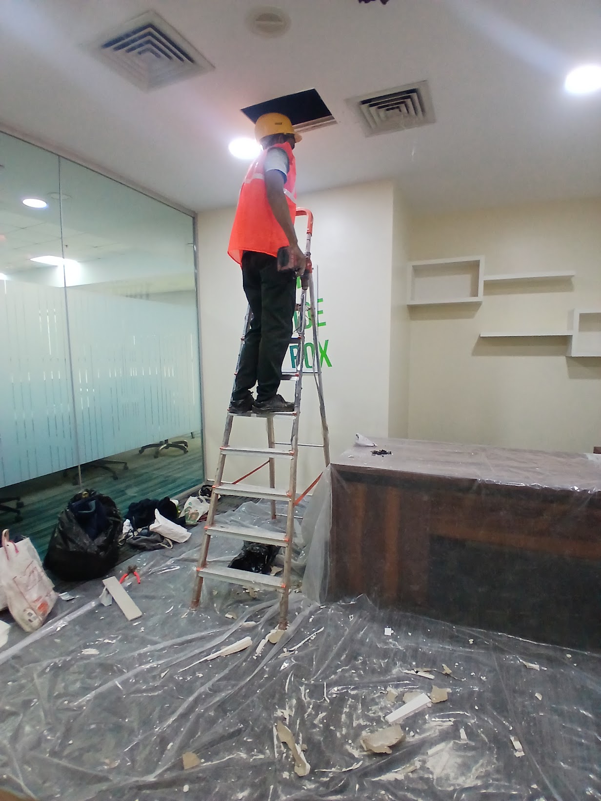 42,000 sq ft IT office, Airoli — full repaint + waterproofing, 2025
